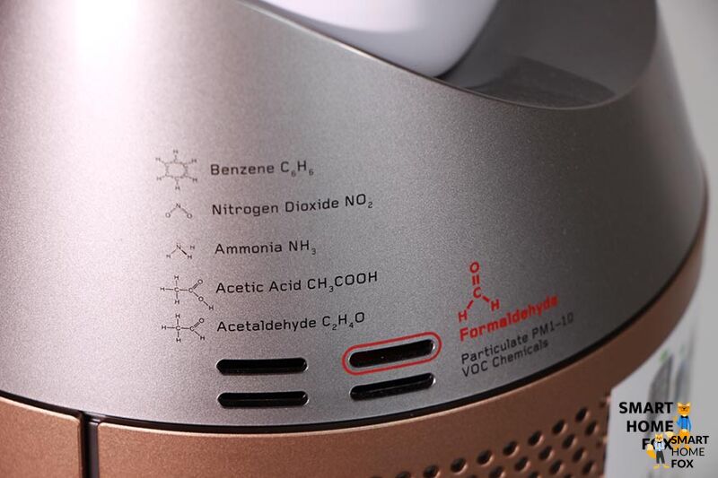 Sensors on the air purifier